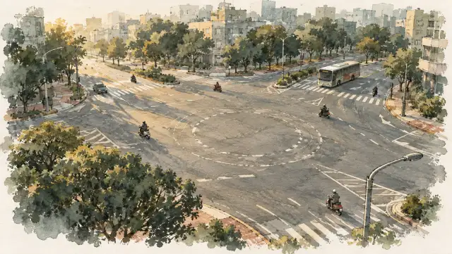 插畫:公館圓環拆了一年:車禍大減,受傷的人少了嗎?